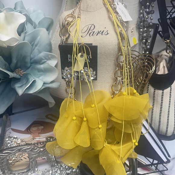 💛💛💛 YELLOW FABRIC CHAIN - Picture 3 of 7